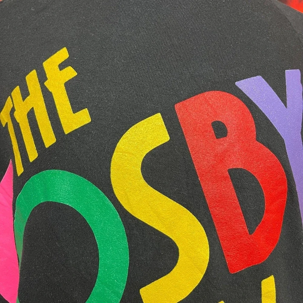 Vintage‎ The Cosby Show 80s Bill Cosby TV Promo Sweatshirt Black Rare Sz Large